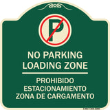 Loading Zone - Prohibido Estacionamiento Zona De Cargamento (With No Parking Symbol)