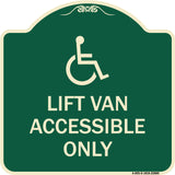 Lift Van Accessible Only (With Updated Isa Symbol)