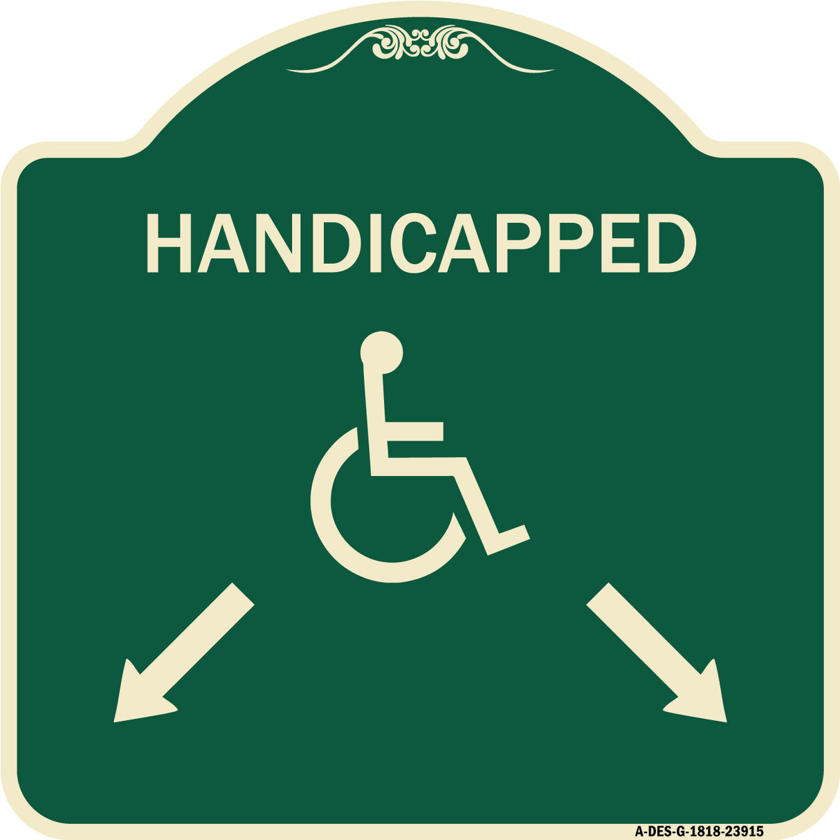 Handicapped Parking with Double Arrows