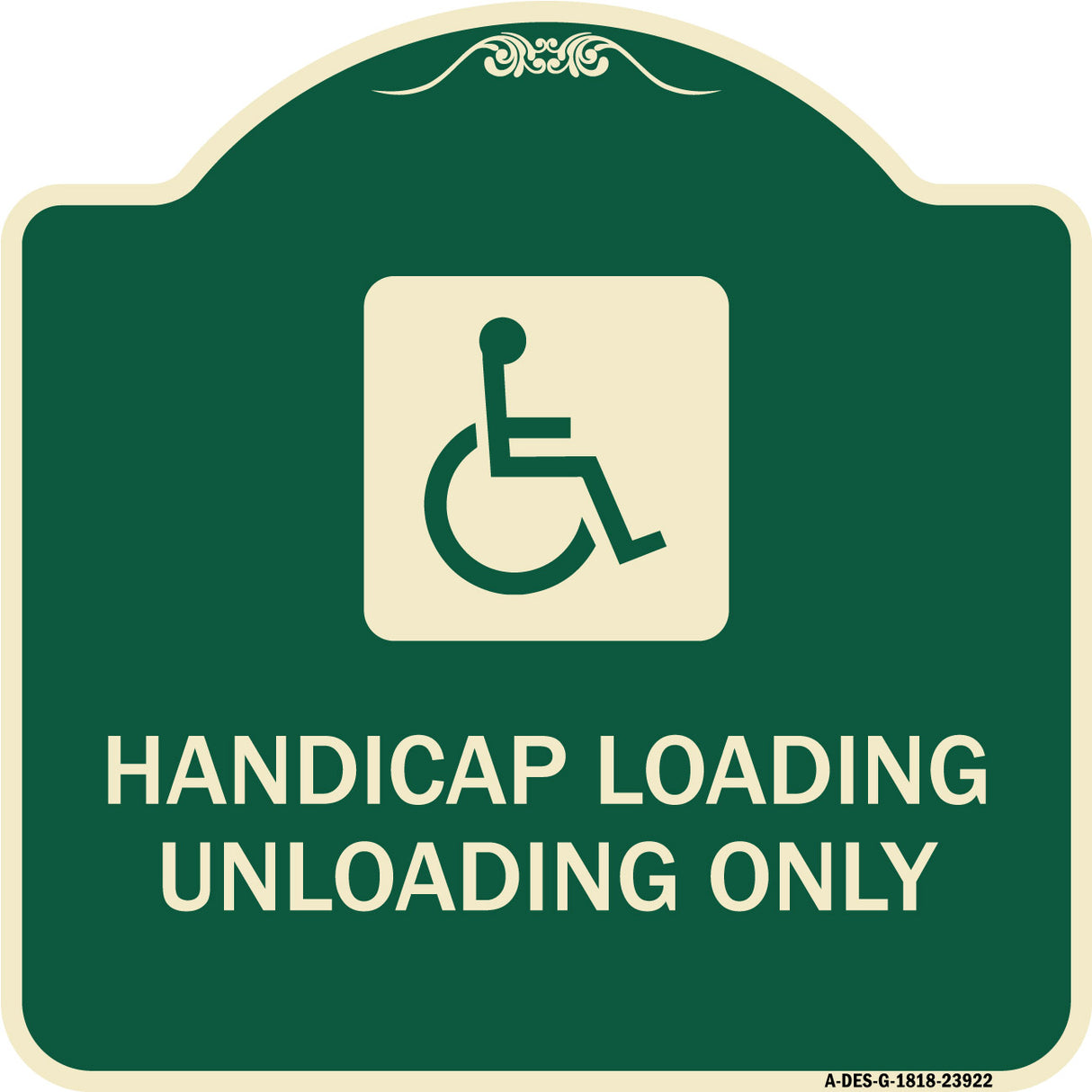 Handicap Loading Unloading Only (With Handicap Symbol)