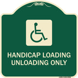 Handicap Loading Unloading Only (With Handicap Symbol)