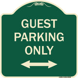 Guest Parking Only (With Bidirectional Arrow)