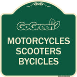 Go Green Sign Go Green - Motorcycles Scooters Bicycles