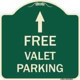 Free Valet Parking with Ahead Arrow