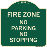 Fire Zone No Parking No Stopping
