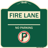 Fire Lane - No Parking (With No Parking Symbol)