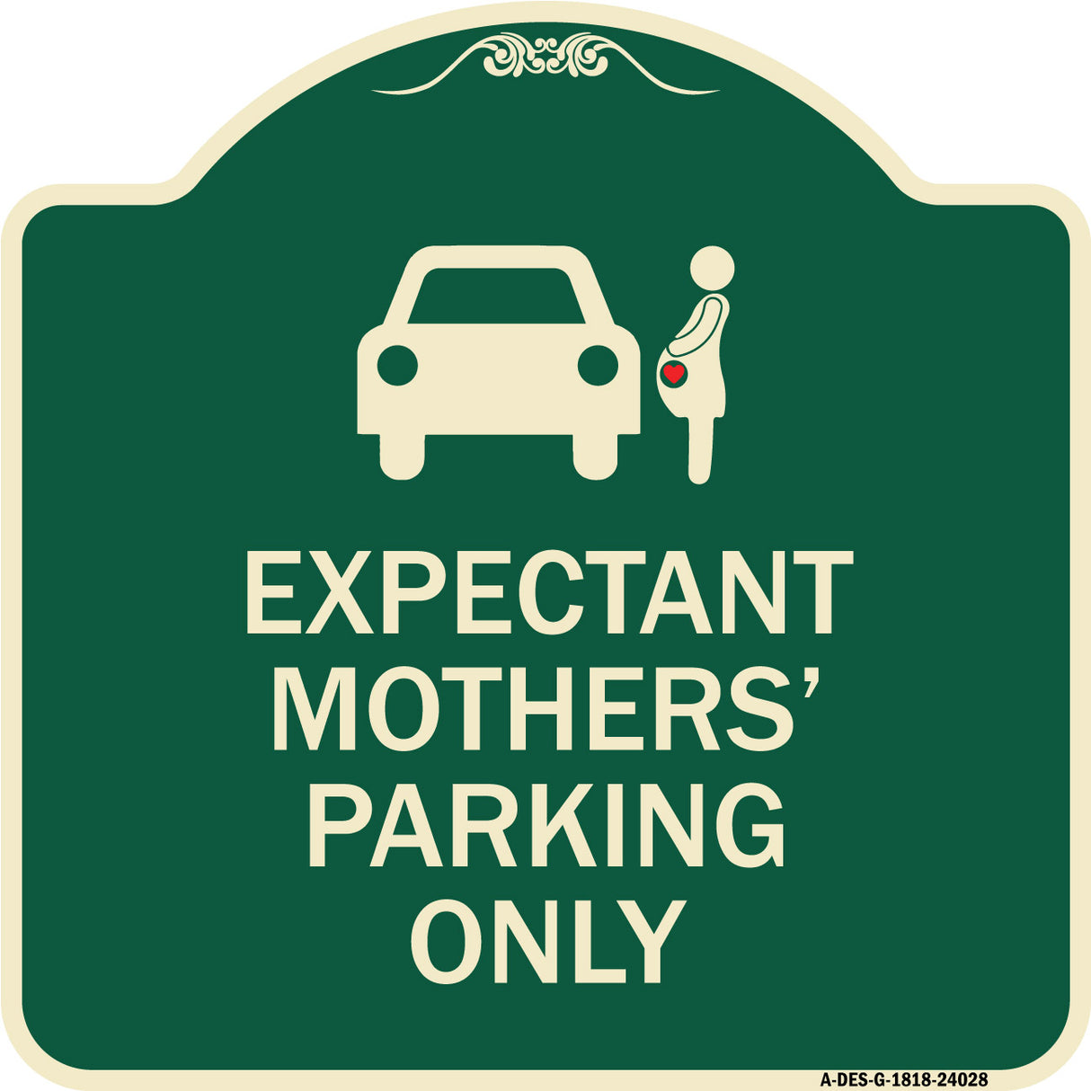 Expectant Mothers' Parking Only (With Graphic)