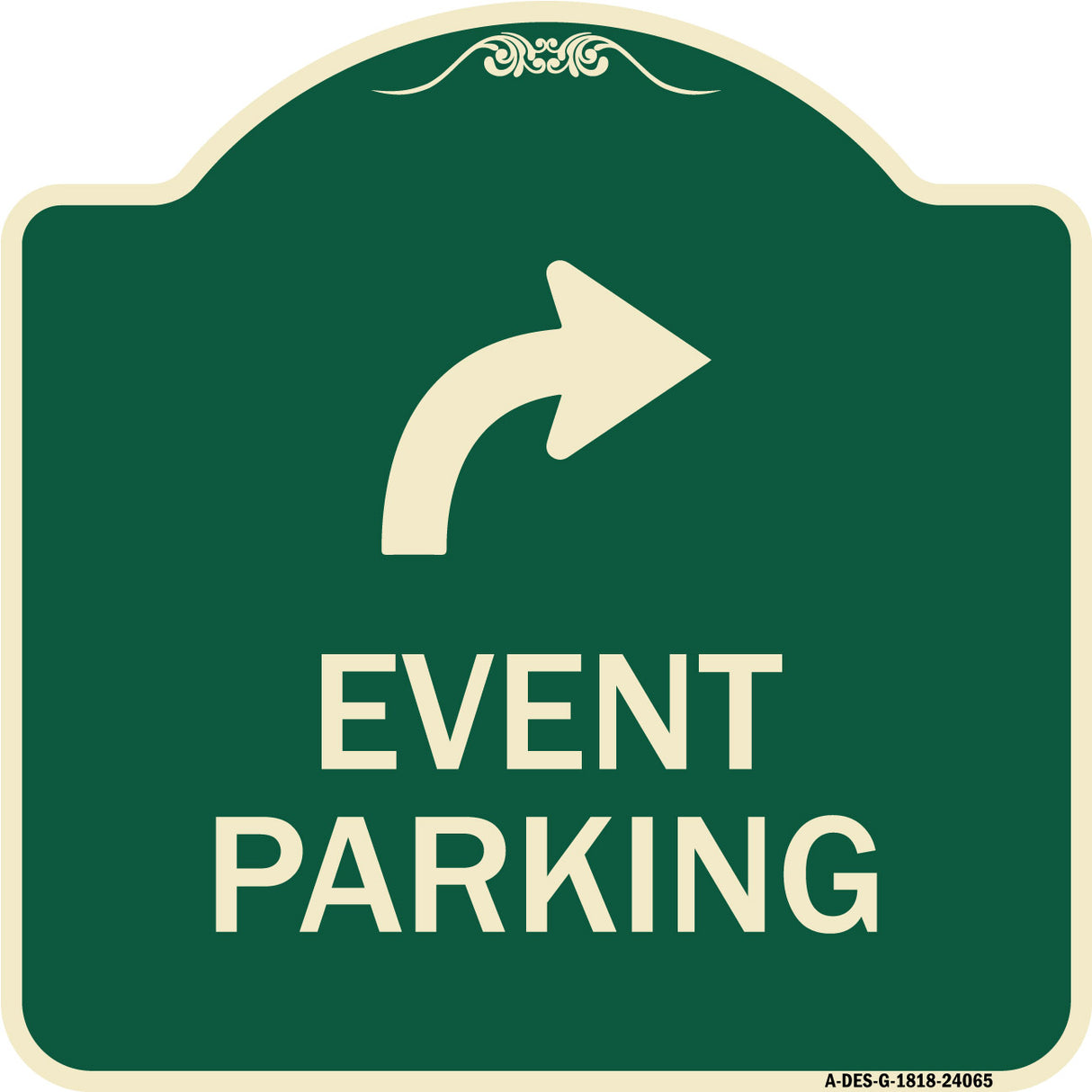 Event Parking Only (With Upper Right Arrow)