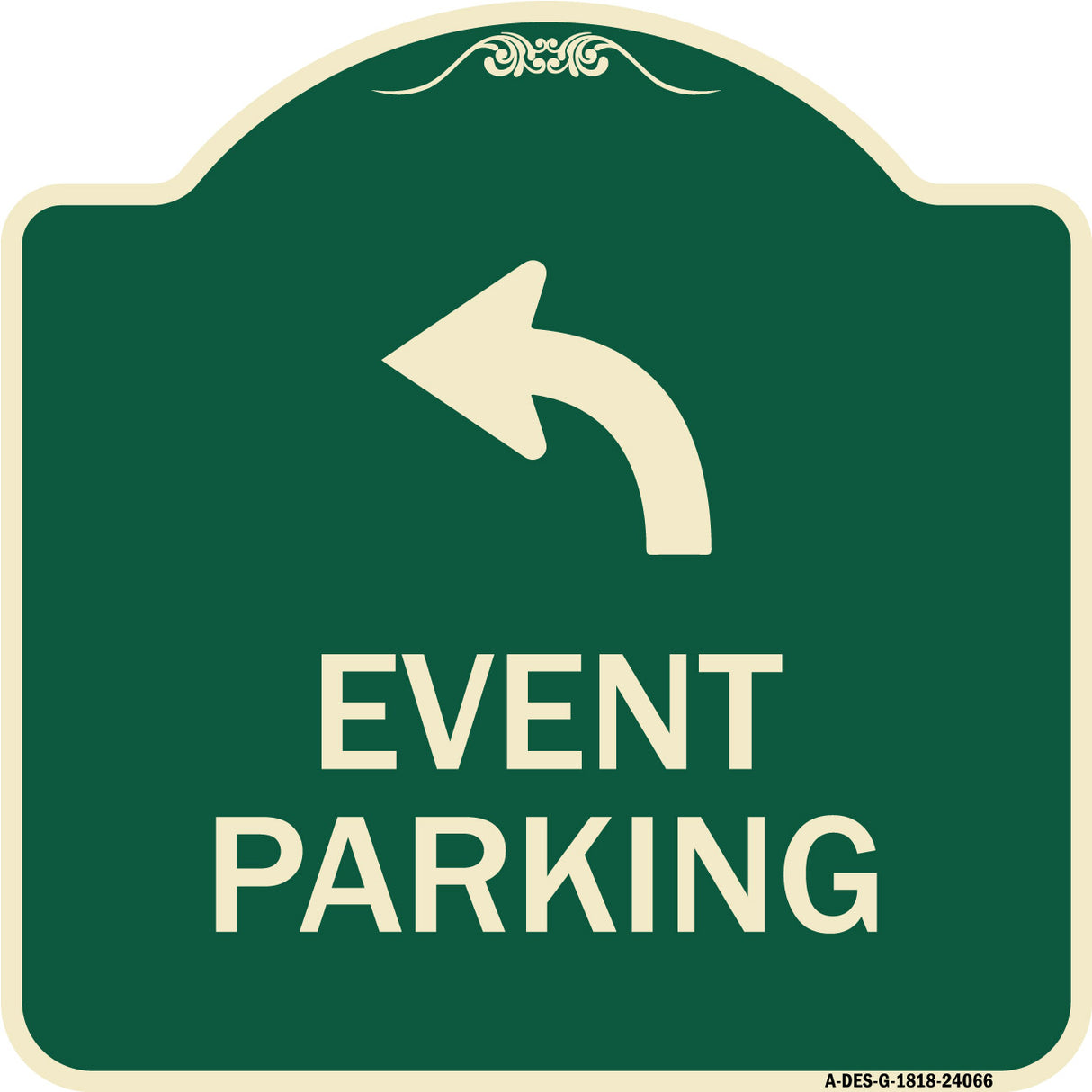 Event Parking Only (With Upper Left Arrow)