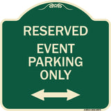 Event Parking Only (With Bidirectional Arrow)