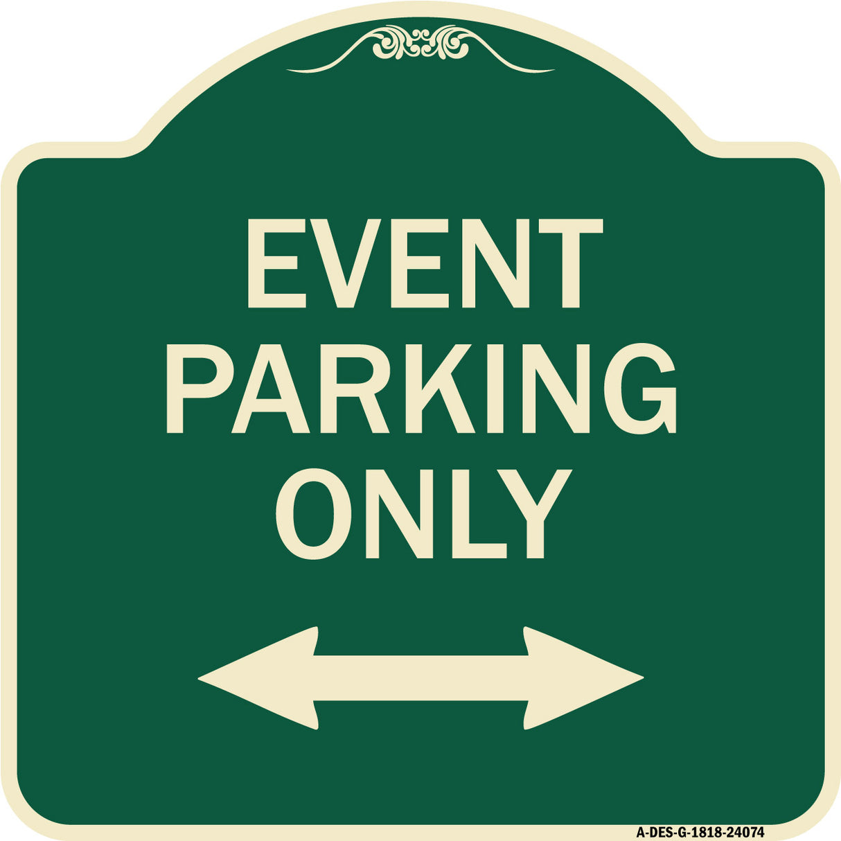 Event Parking Only (With Bidirectional Arrow)