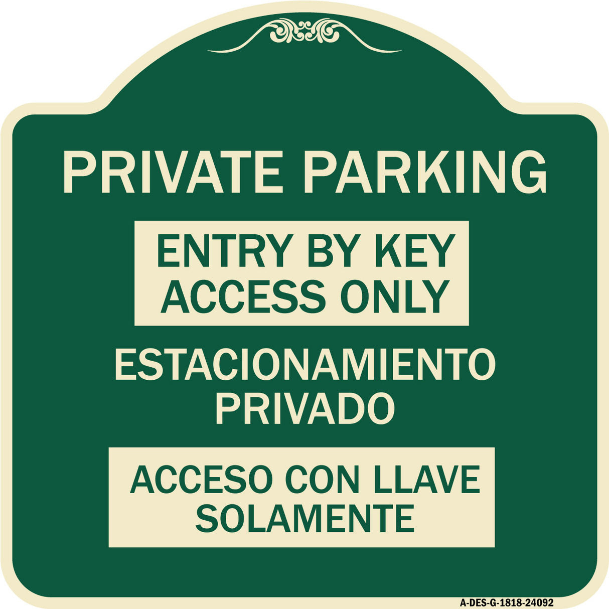 Entry by Key Access Only - Estacionamiento Privado Acceso Con Llave Solamente