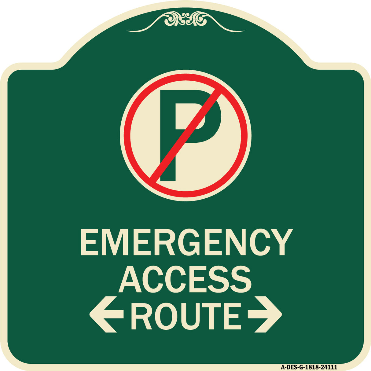 Emergency Access Route (With Bidirectional Arrow)