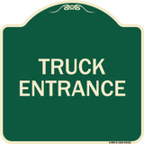 Driveway Sign Truck Entrance