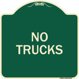 Driveway Sign No Trucks