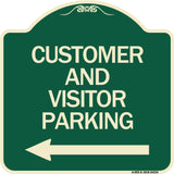 Customer and Visitor Parking (With Left Arrow)