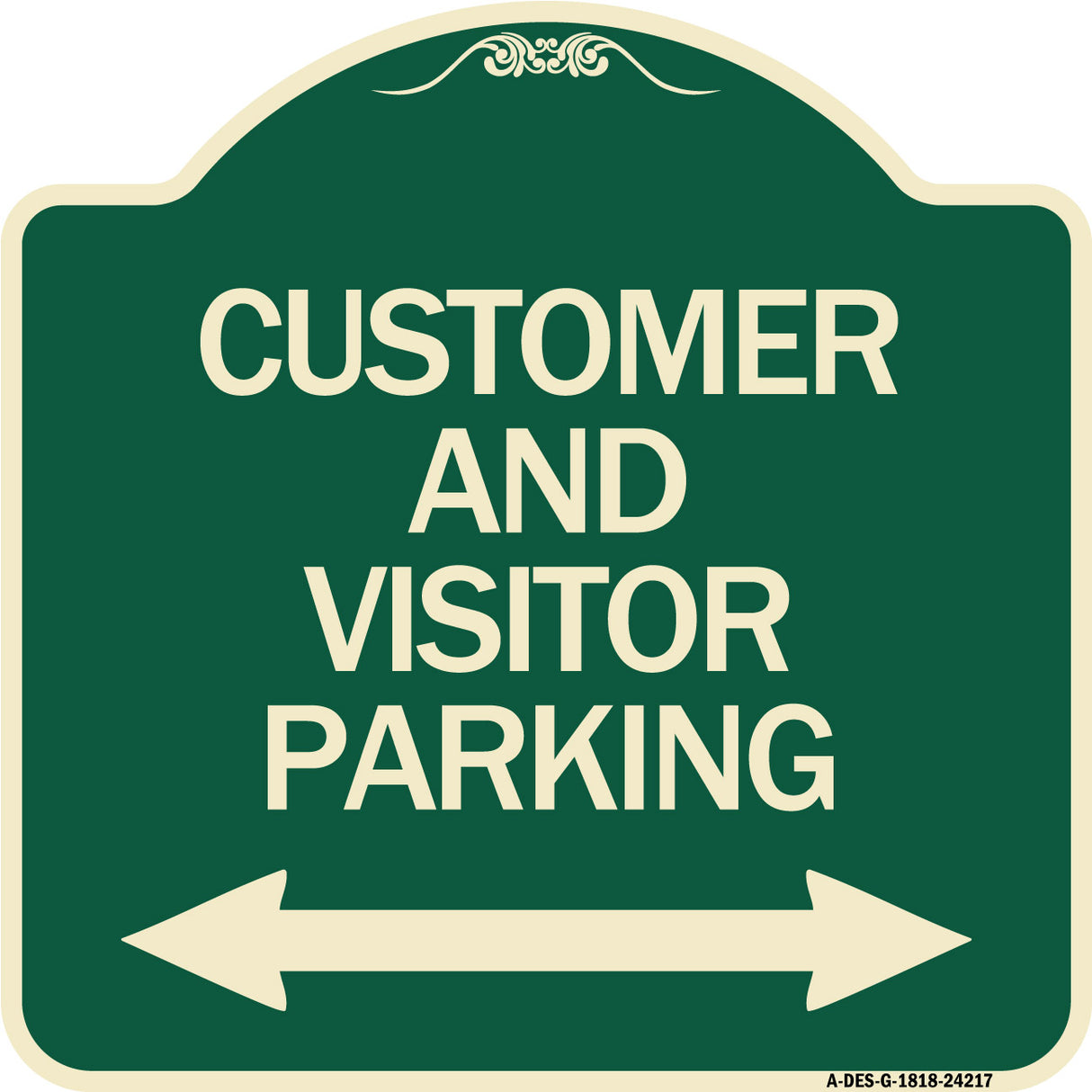 Customer and Visitor Parking (Bidirectional Arrow)
