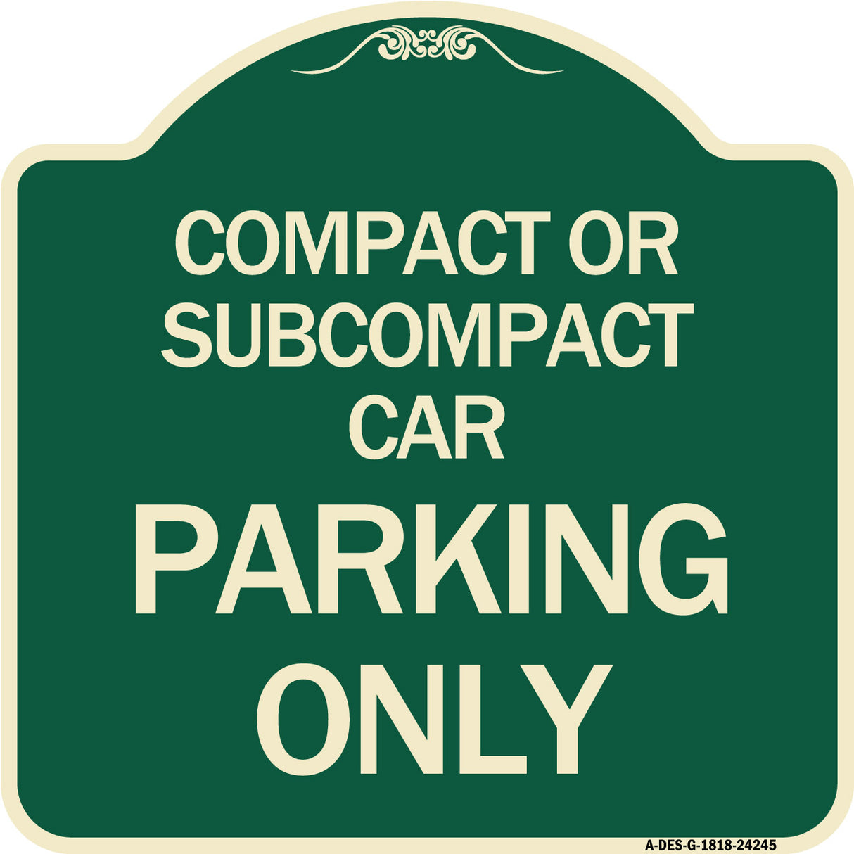 Compact or Subcompact Car Parking Only