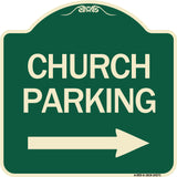 Church Parking (With Right Arrow)