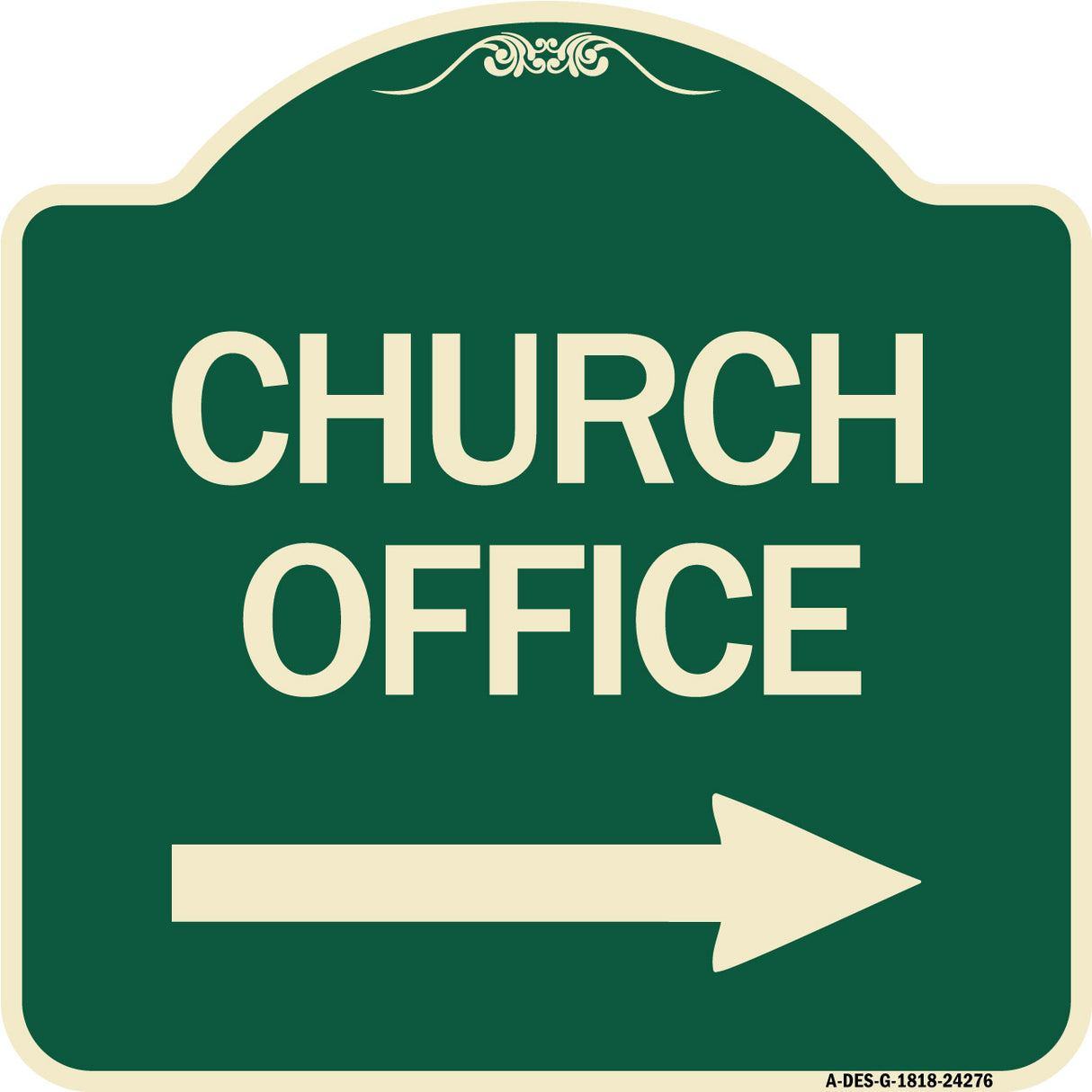 Church Office (With Right Arrow)