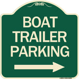 Boat Trailer Parking (With Right Arrow Symbol)