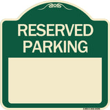 Blank Reserved Parking