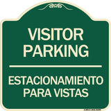 Bilingual Reserved Parking Sign Visitor Parking Estacionamiento Para Visitas