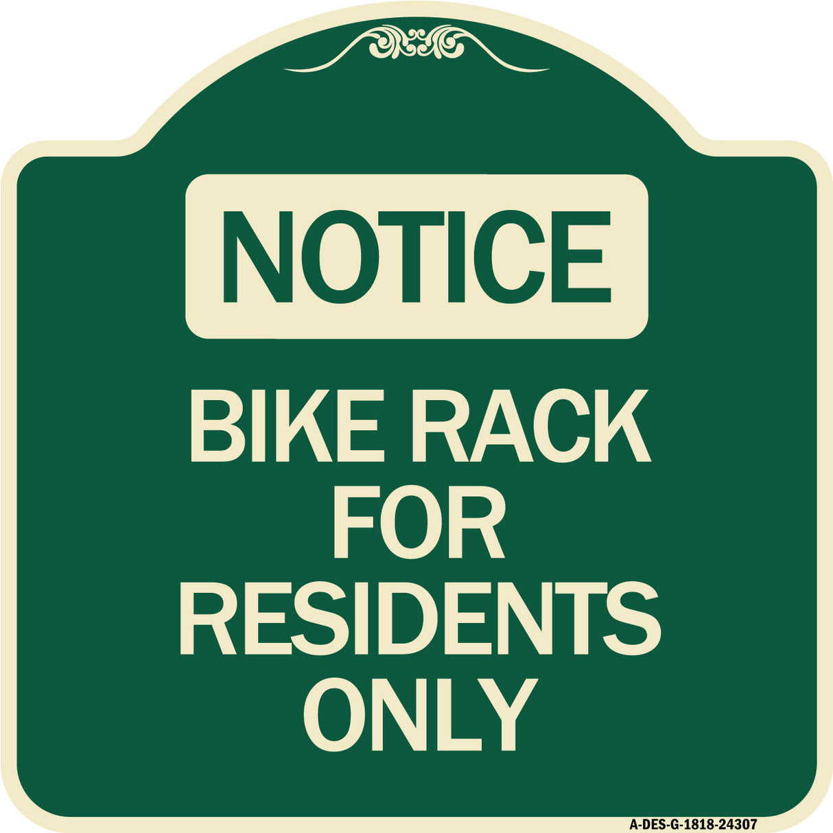 Bike Rack for Residents Only