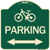 Bicycle Symbol Parking (With Bidirectional Arrow)