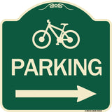 Bicycle Symbol Parking (Right Arrow
