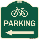 Bicycle Symbol Parking (Left Arrow)