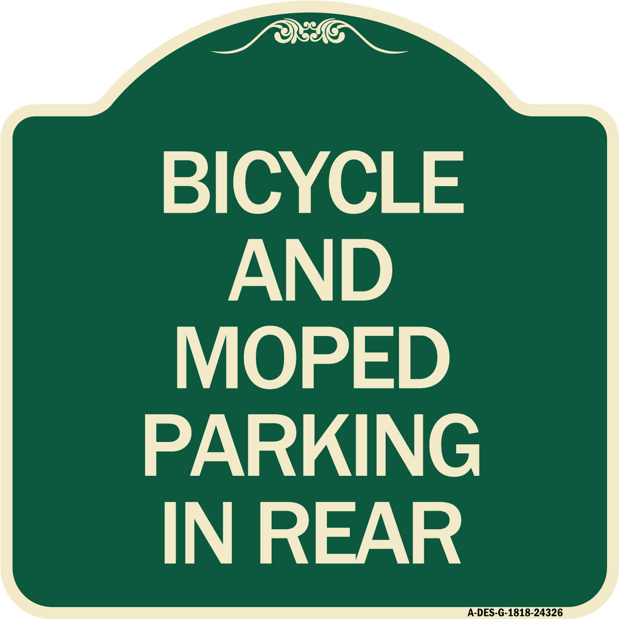 Bicycle and Moped Parking in Rear