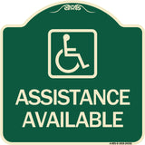 Assistance Available with Handicap Symbol