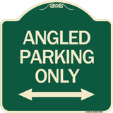 Angle Parking Only (With Bidirectional Arrow)