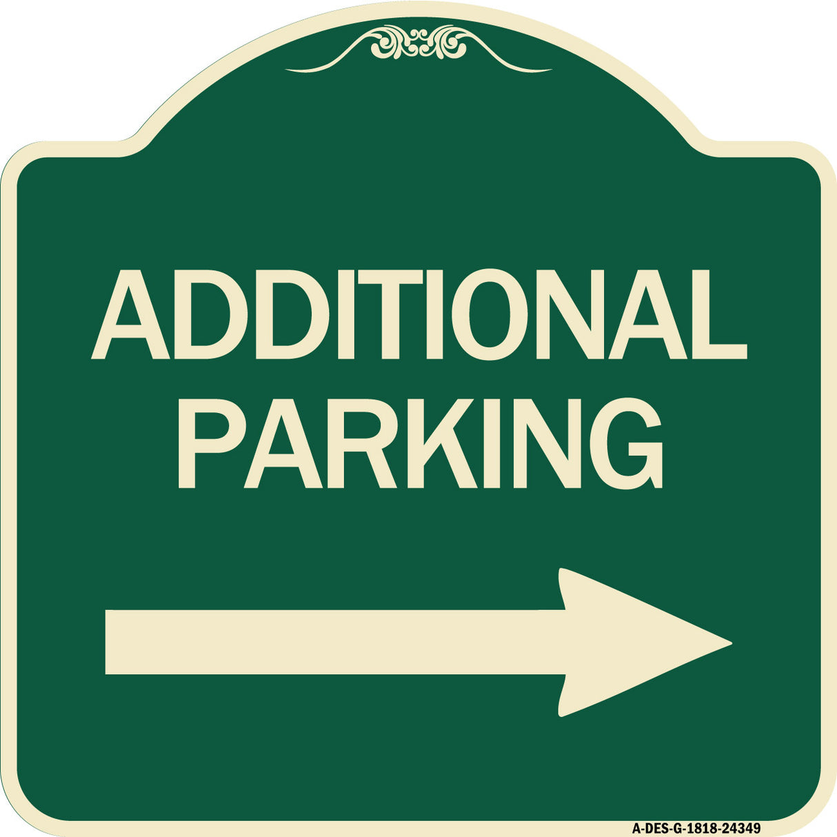 Additional Parking Sign (Right Arrow)