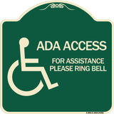 ADA Access for Assistance Ring Bell (With New Isa Symbol)