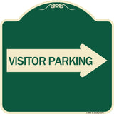 Visitor Parking (With Right Arrow)