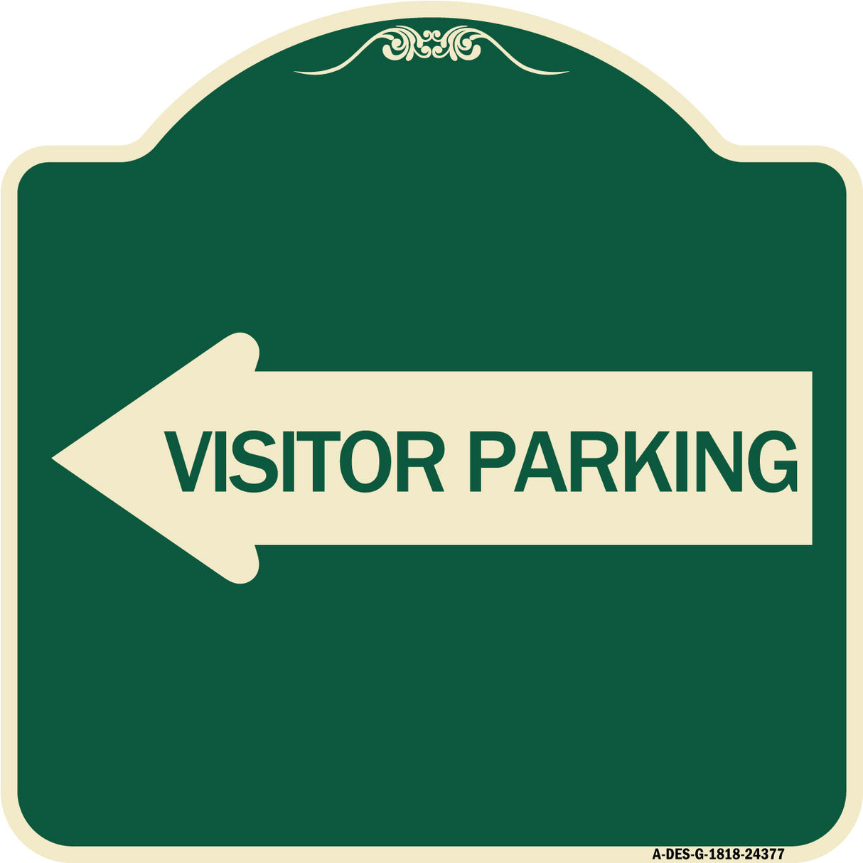 Visitor Parking (With Left Arrow)
