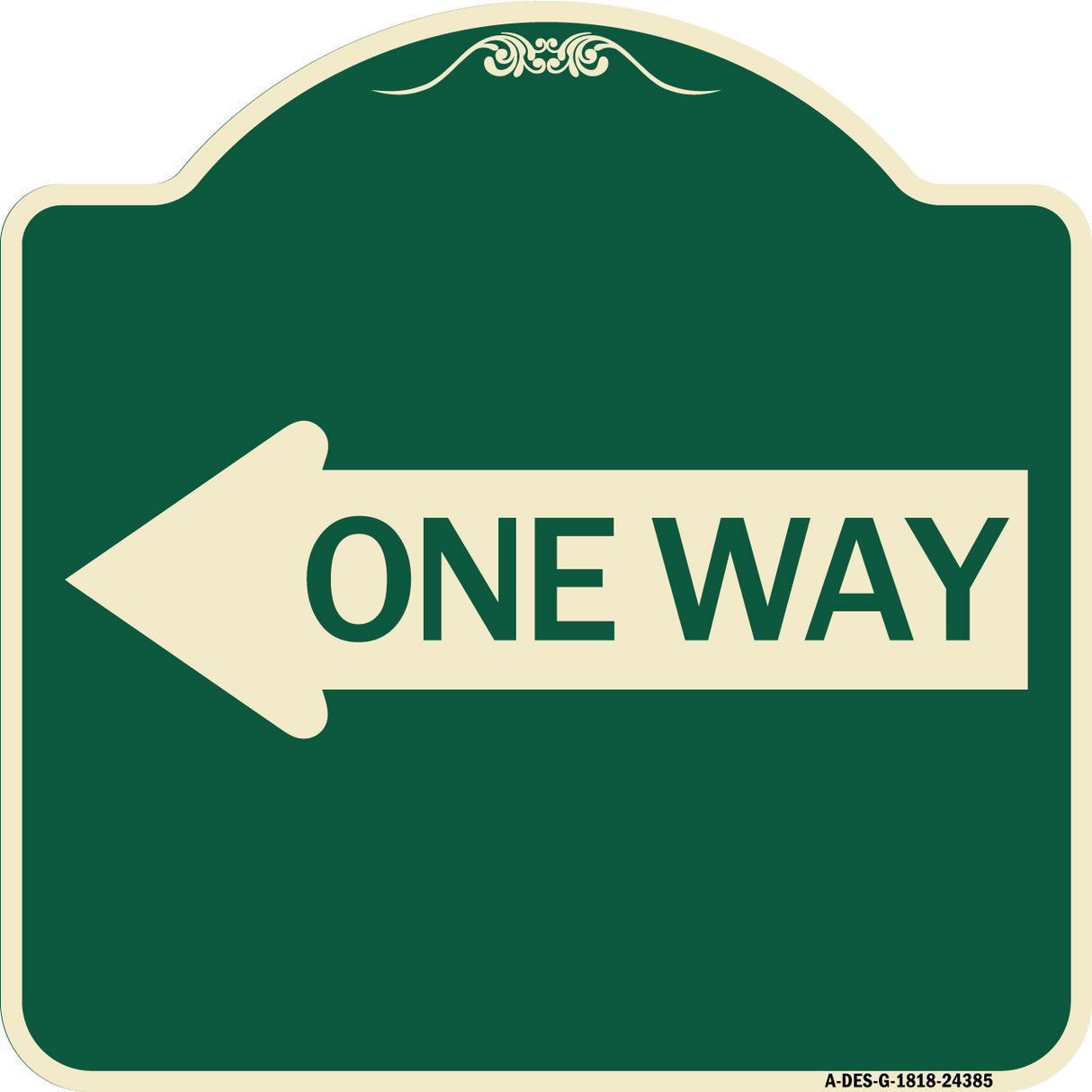 One Way (With Left Arrow)