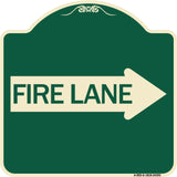 Fire Lane Right Arrow