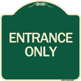 Traffic Entrance Sign Entrance Only