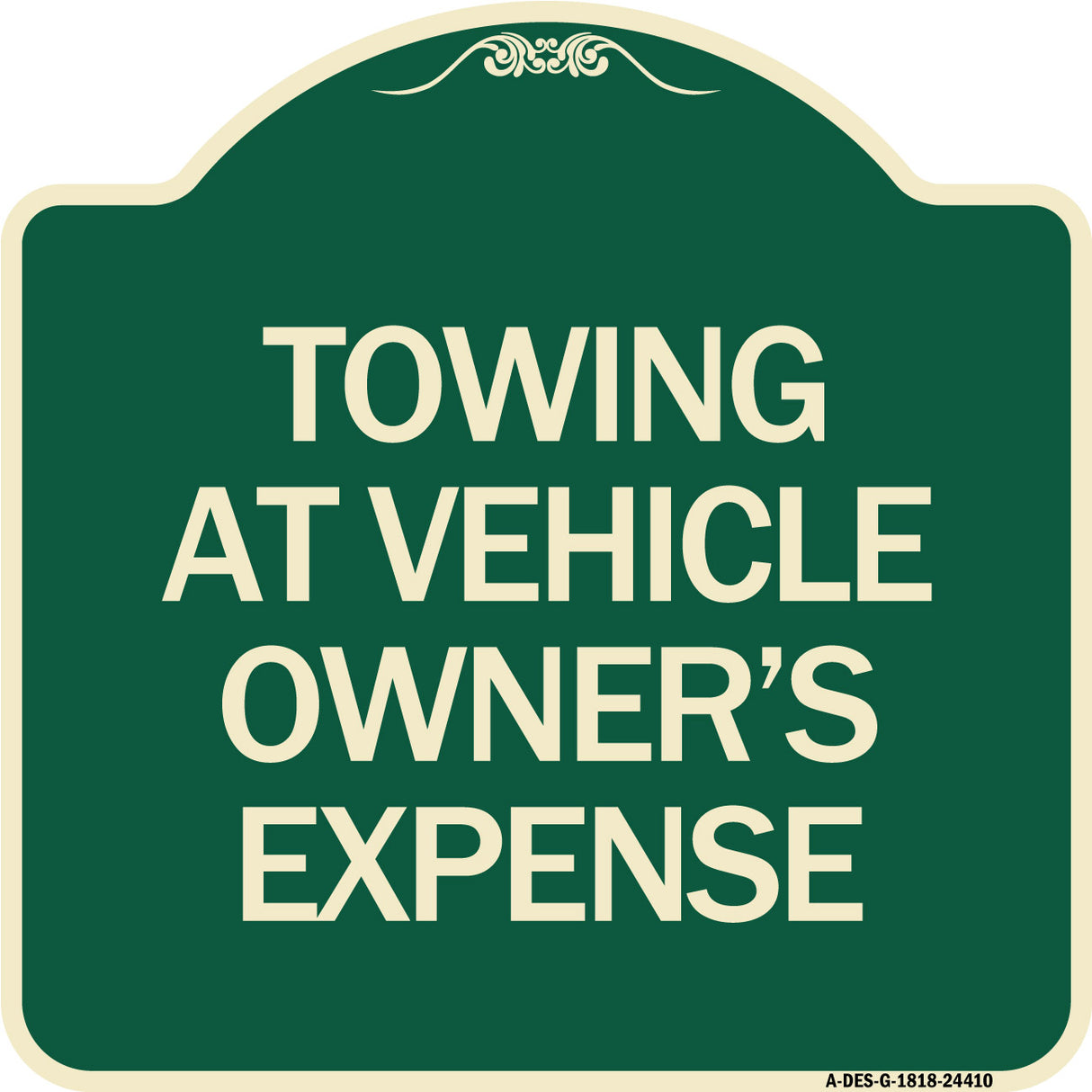 Towing at Vehicle Owner's Expense