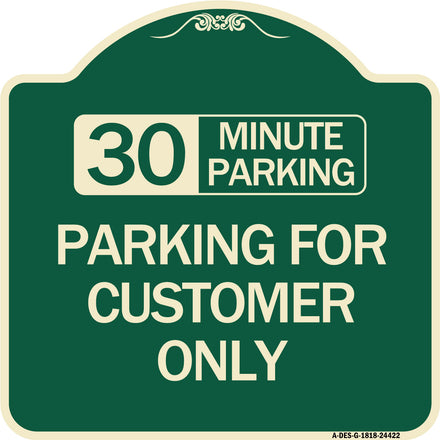 30 Minutes Parking - Parking for Customers Only