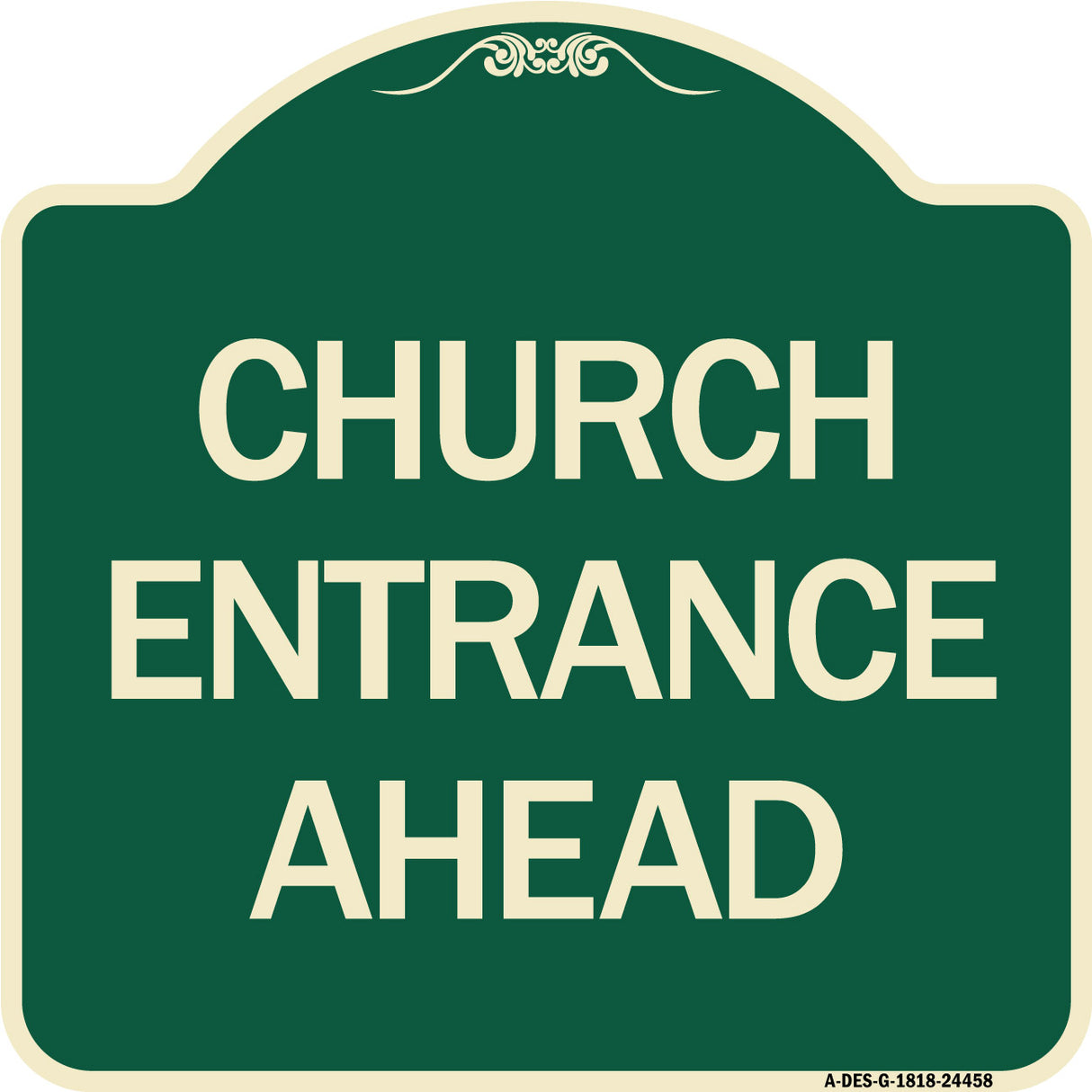 Church Entrance Ahead