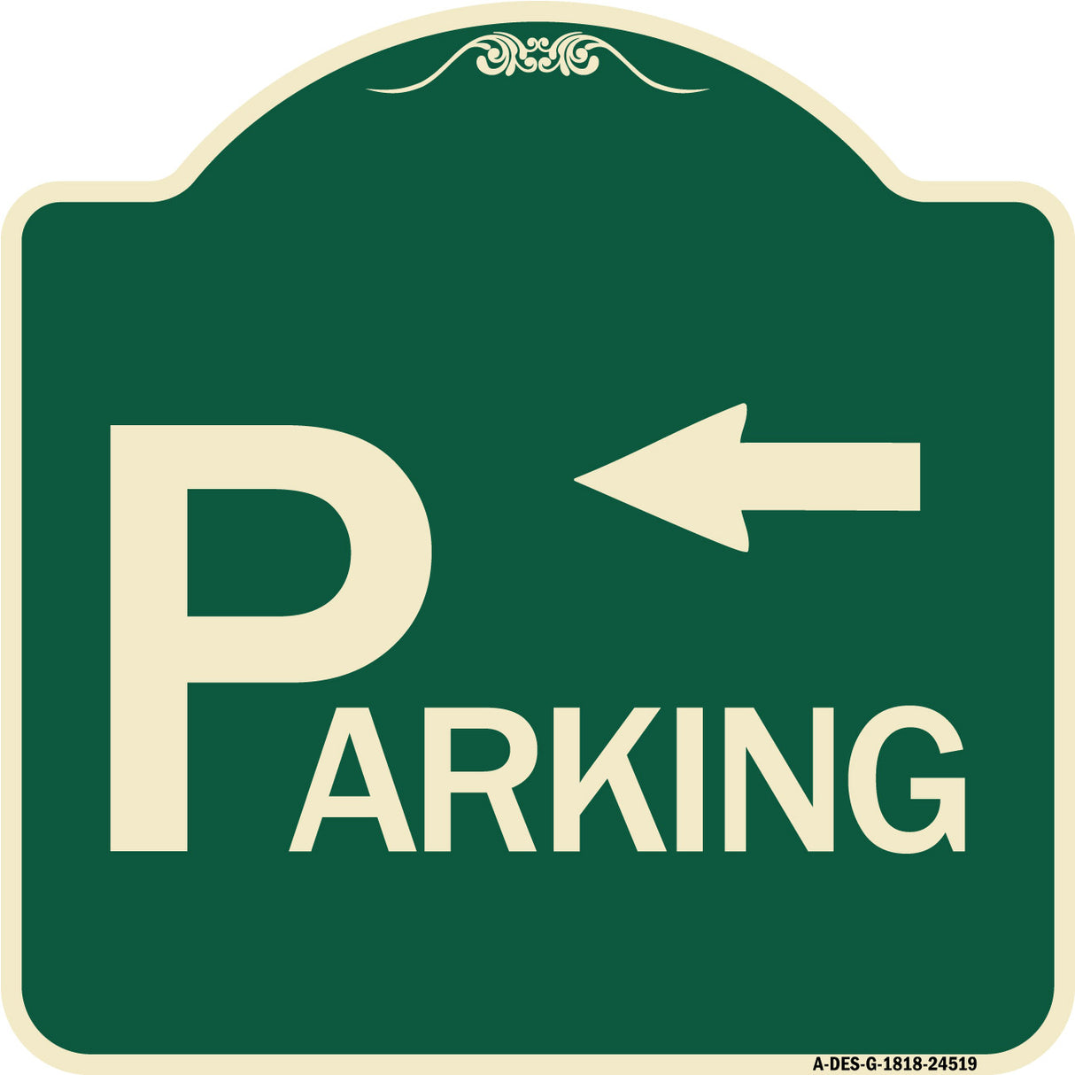 Parking with Arrow Pointing Left