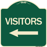 Visitors with Left Arrow