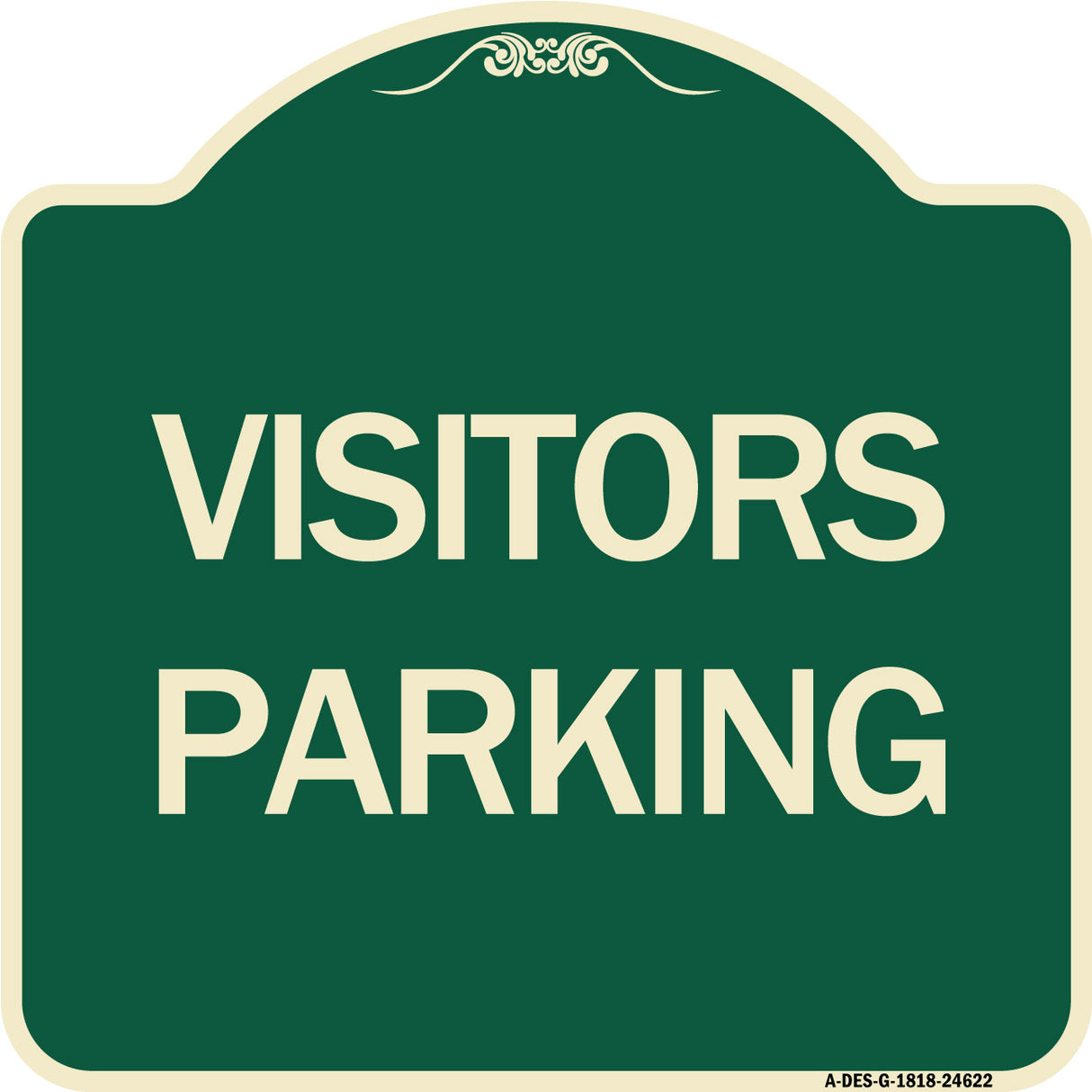 Parking Lot Sign Visitors Parking