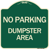 No Parking Dumpster Area