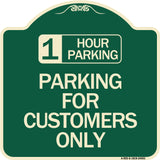 1 Hour Parking - Parking for Customers Only