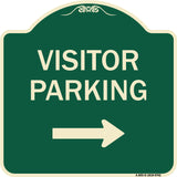 Visitor Parking (With Right Arrow)